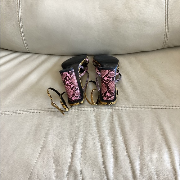 Zara Snake Print Heels - Picture 5 of 7